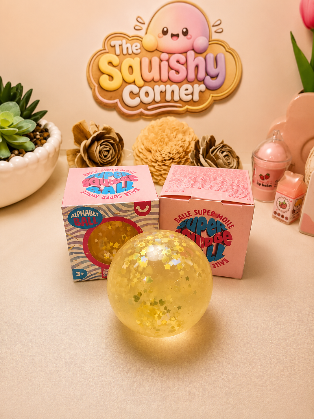 Alphabet Glitter Ball