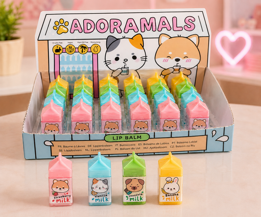 Adoramals| Milk Carton Lip Balm