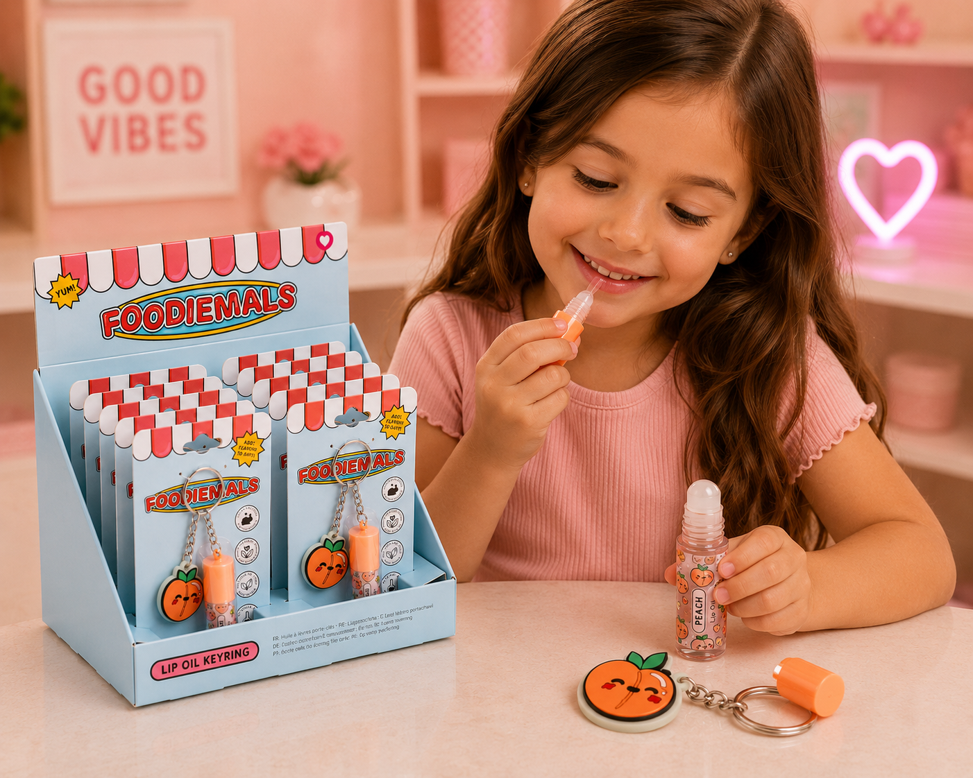 Foodiemals | Peach Lip Oil