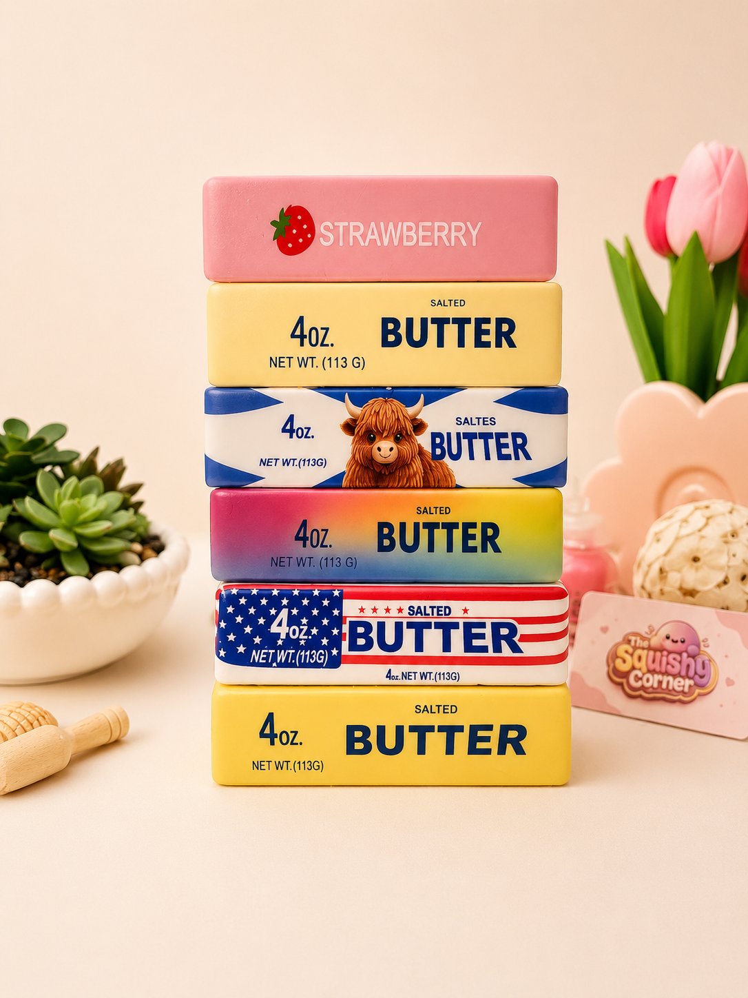 Highland Cow Butter Squishies