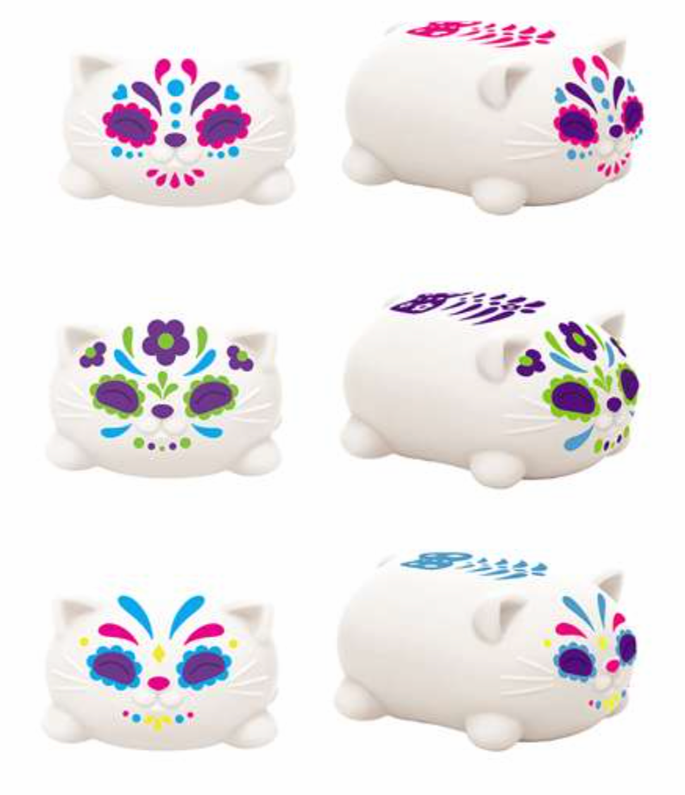 NeeDoh - Sugar Skull Cats