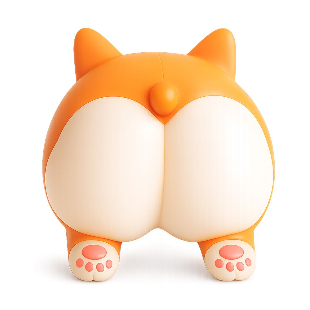 The Big Squij Corgi Butt Slow-Rise Squishy Toy