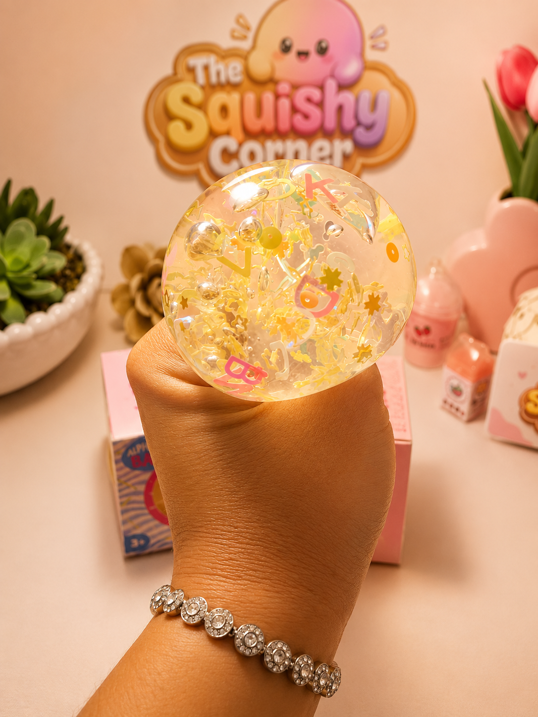 Alphabet Glitter Ball