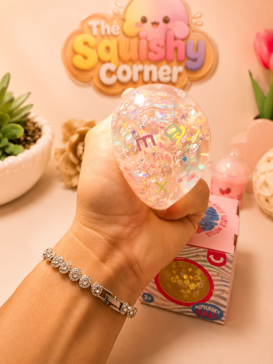 Alphabet Glitter Ball