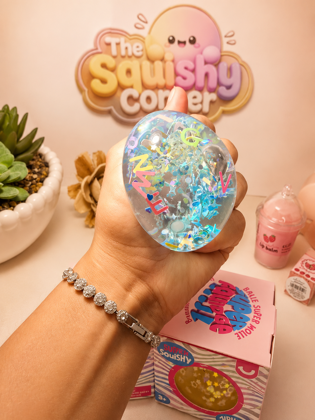 Alphabet Glitter Ball