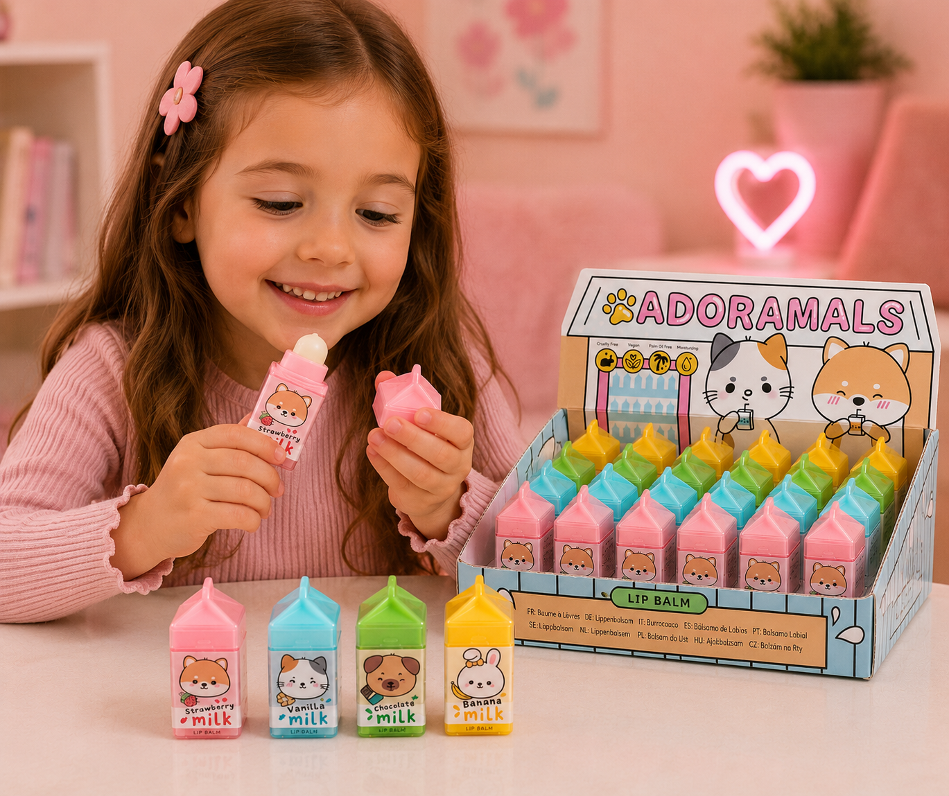 Adoramals| Milk Carton Lip Balm