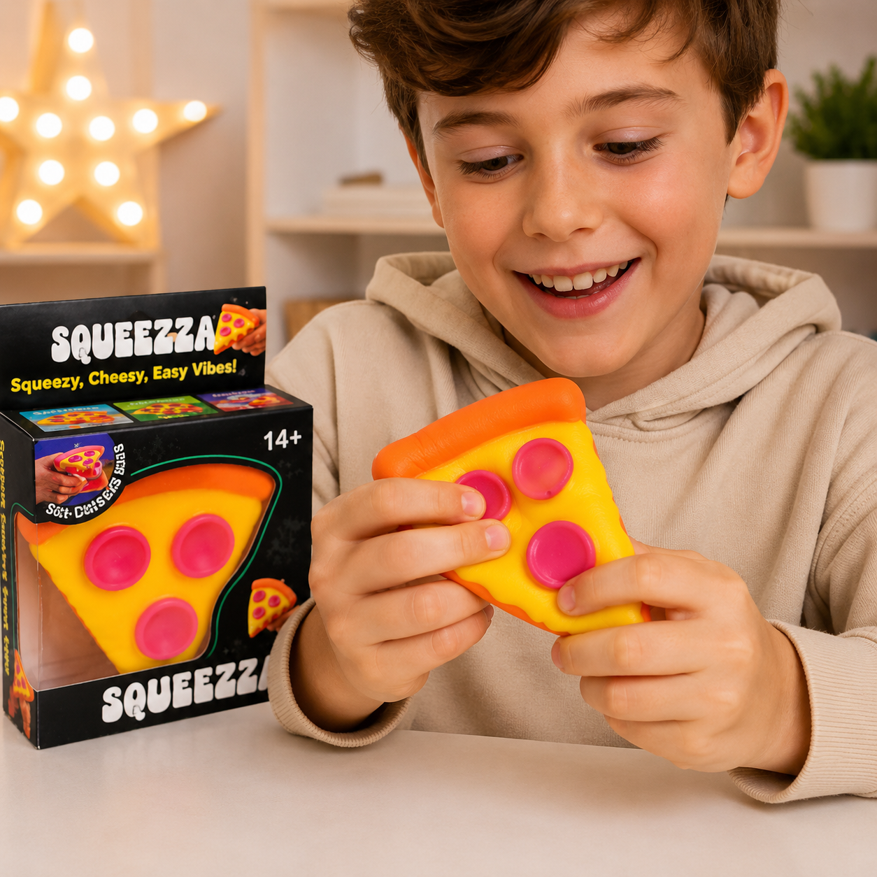 Squeezza - Pizza Squishy | Soft Slow Rising Stress Squeeze Fidget