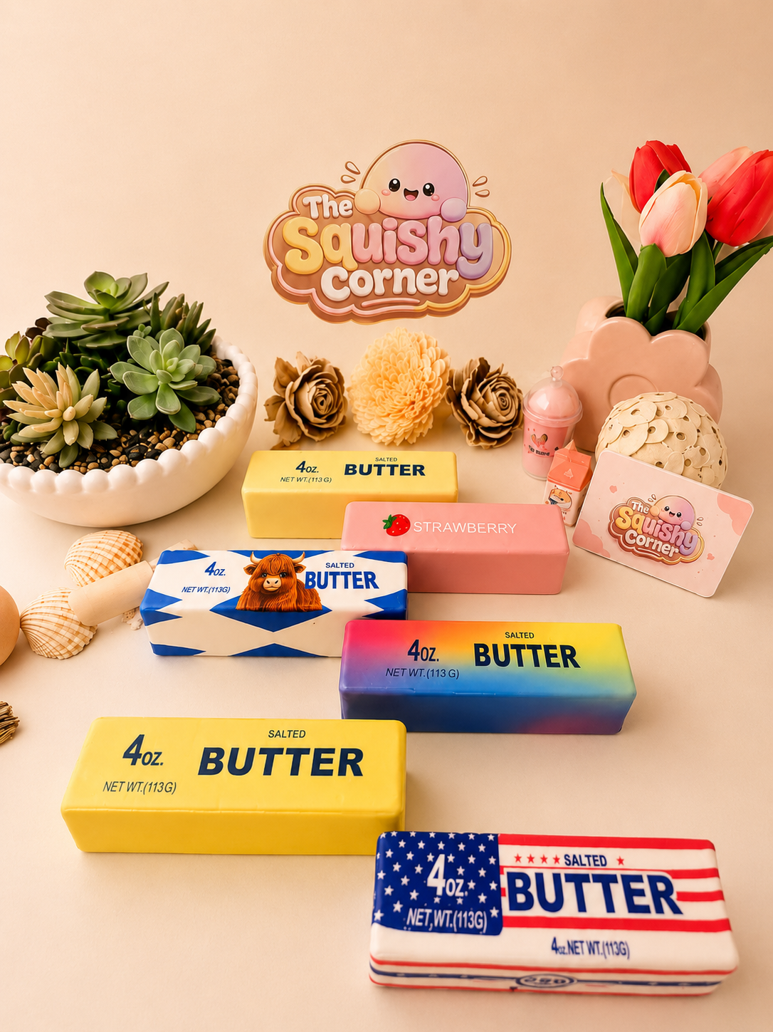Highland Cow Butter Squishies