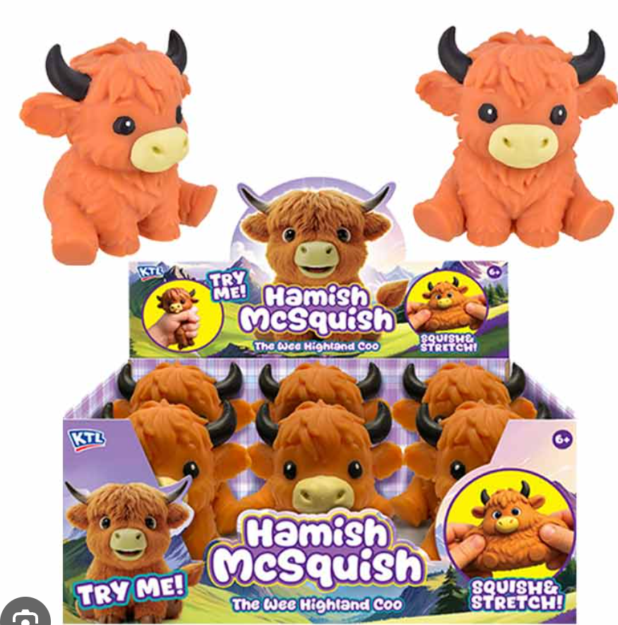 KTL | Hamish McSquish Highland Cow Squishy Toy