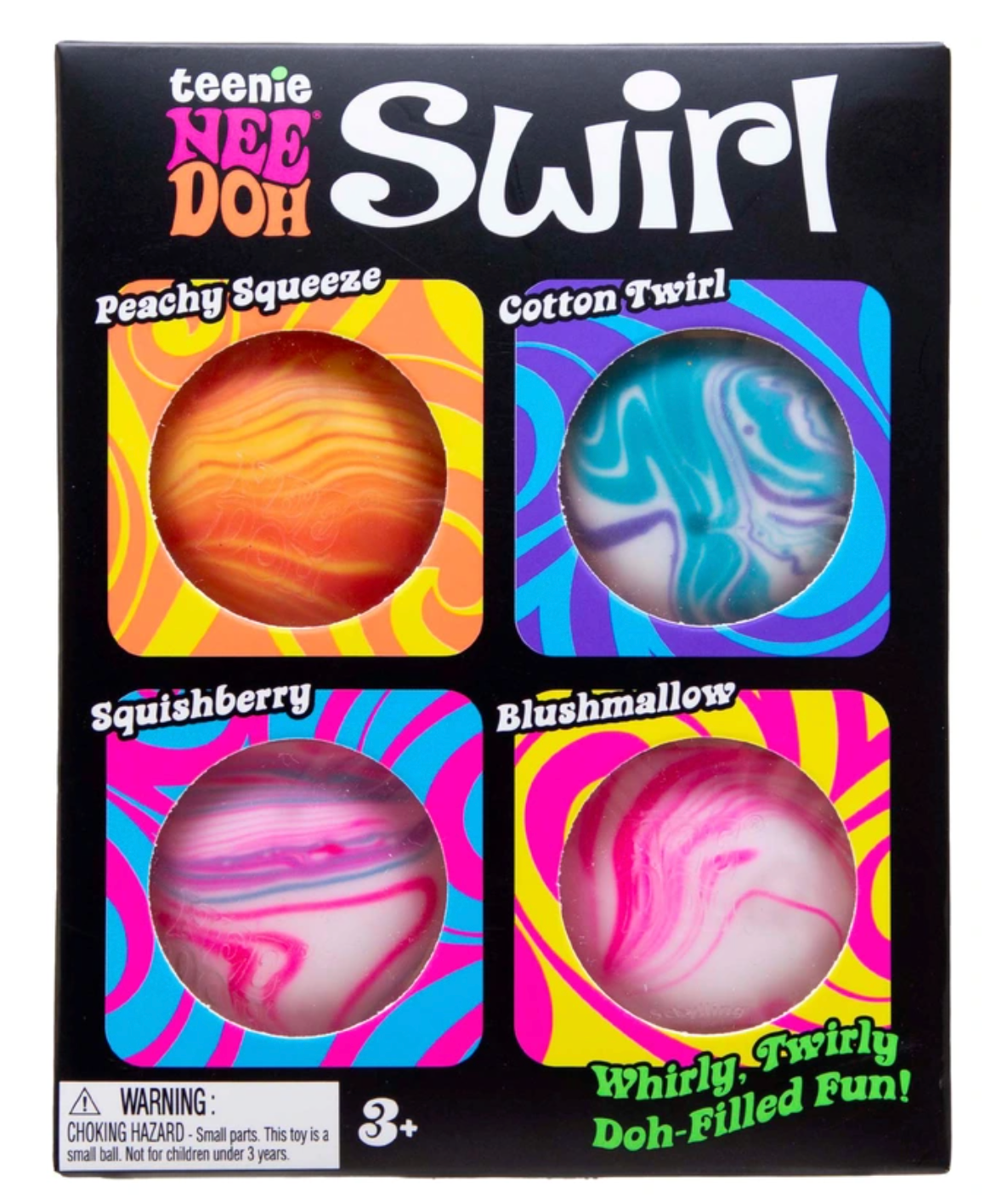 NeeDoh - Teenie Swirl Fidget Toy 4 Pack