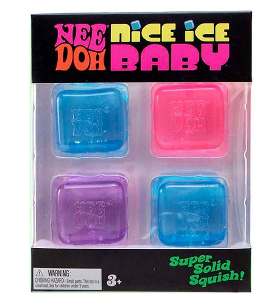 NeeDoh - Nice Ice Baby Cube Fidget Toy 4 Pack