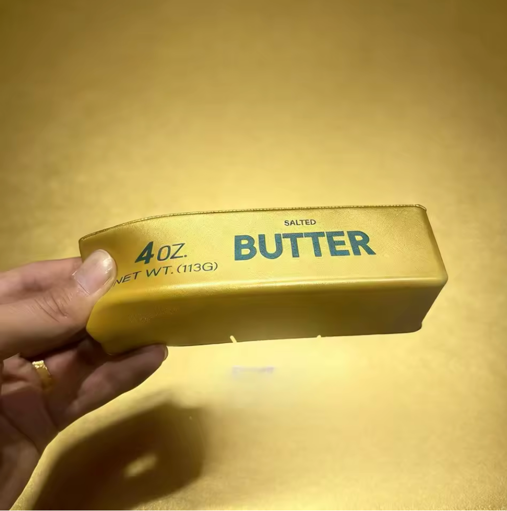 Golden Butter Stick Squishy Toy | Slow Rising Stress Relief Sensory Fidget