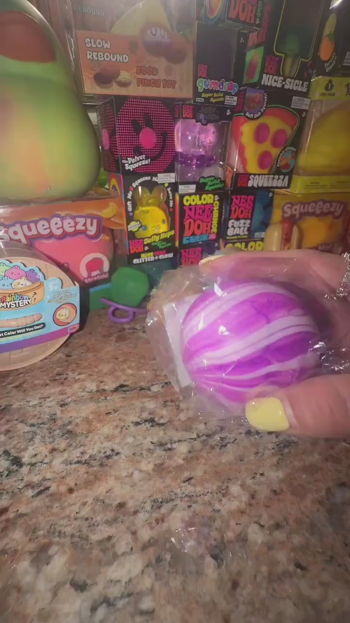 Marbled Ball Putty Filled Squishy