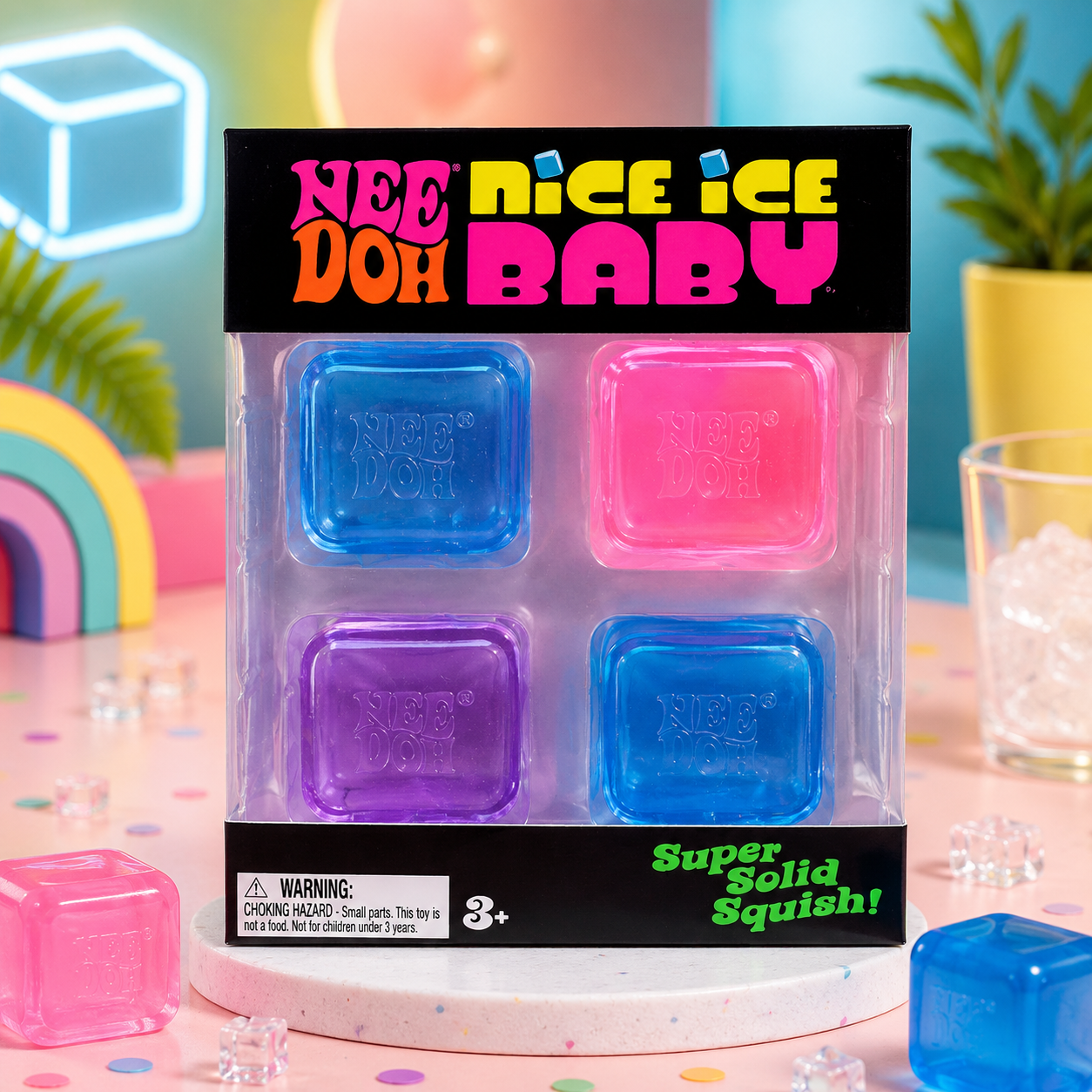 NeeDoh - Nice Ice Baby Cube 4pk