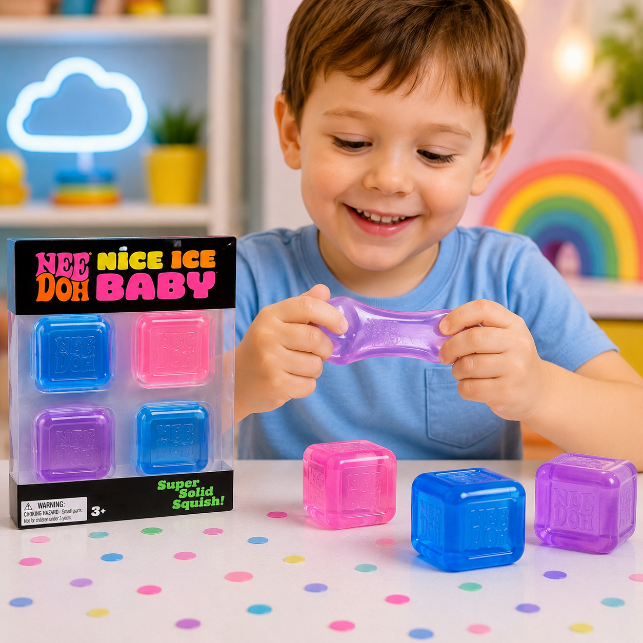 NeeDoh - Nice Ice Baby Cube 4pk